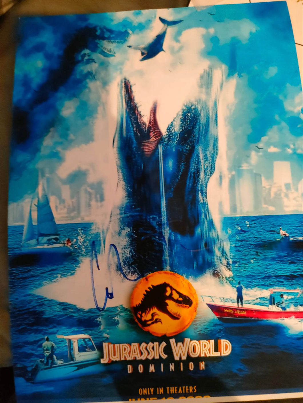 Colin Trevorrow signed A4 Jurassic World Print