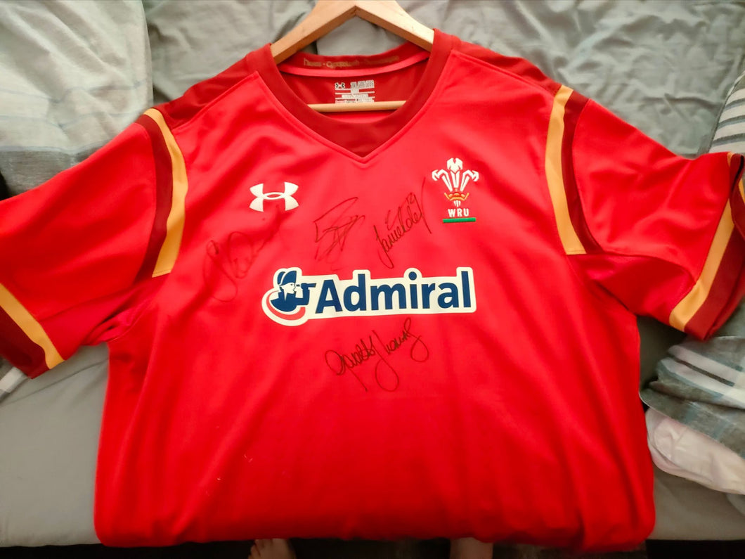 Wales signed Rugby Shirt