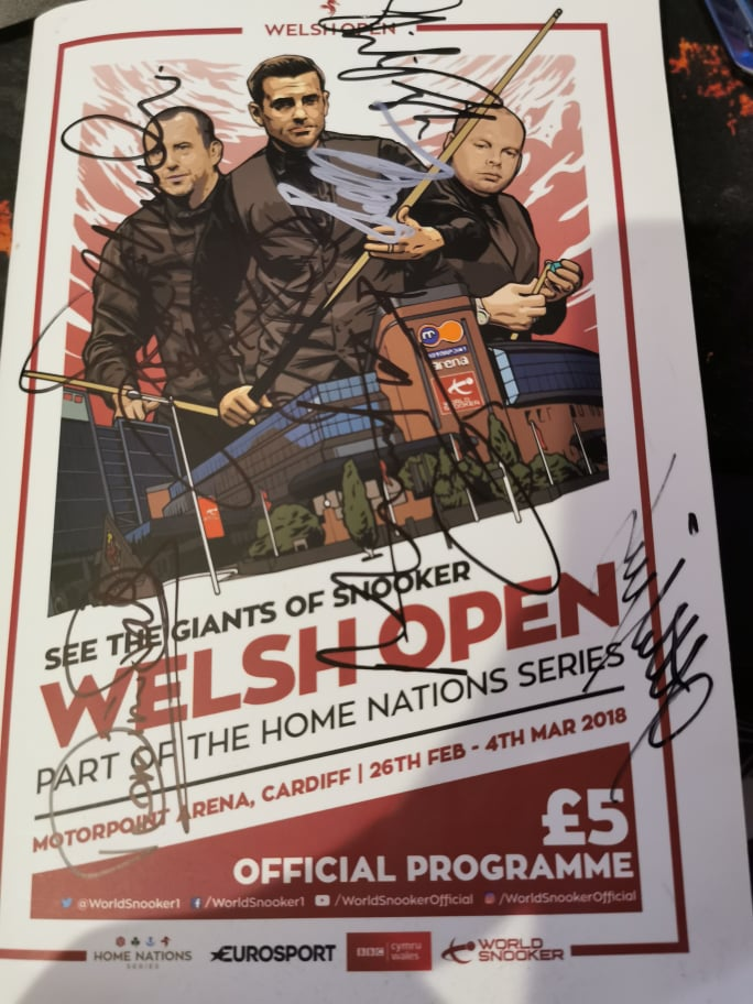 Signed Welsh Open 2018 programme