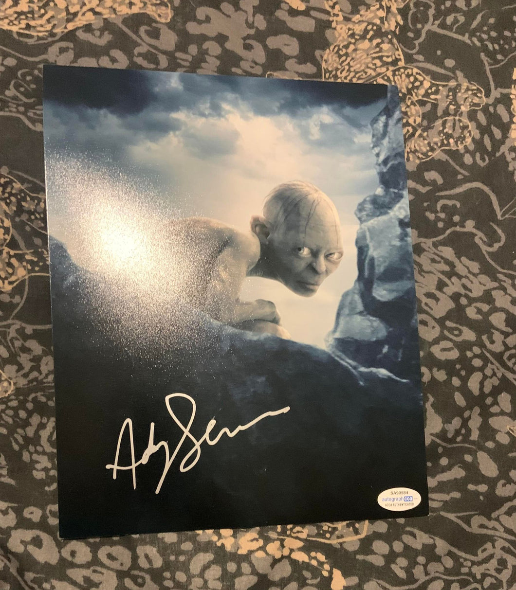 Andy Serkis signed 8x10 w ACOA Authentication