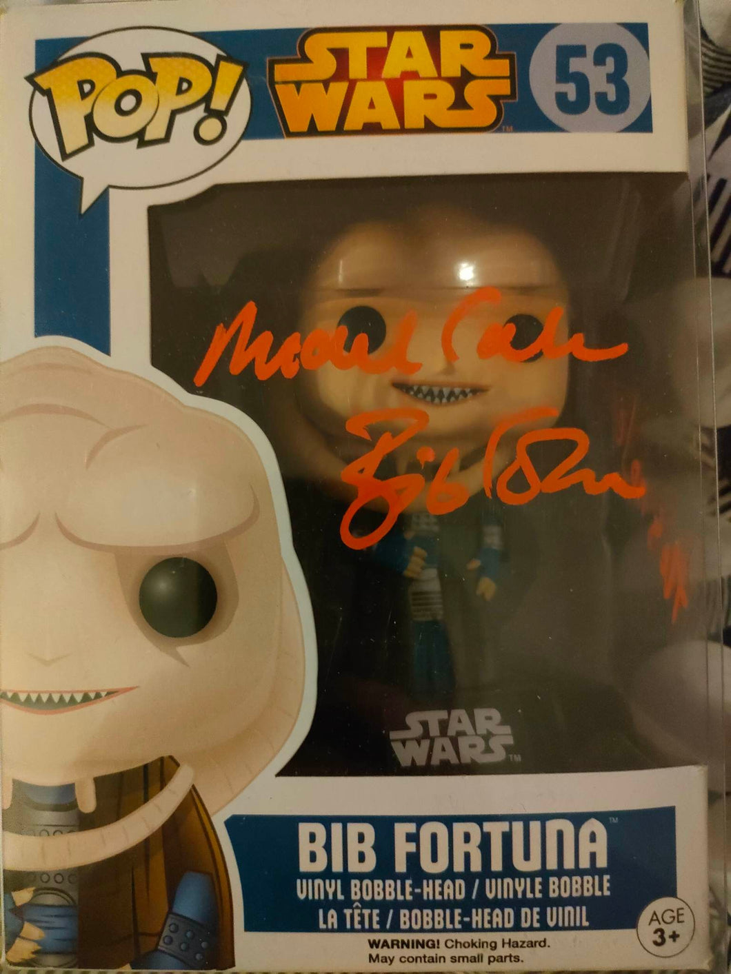 Michael Carter signed Pop w Quote